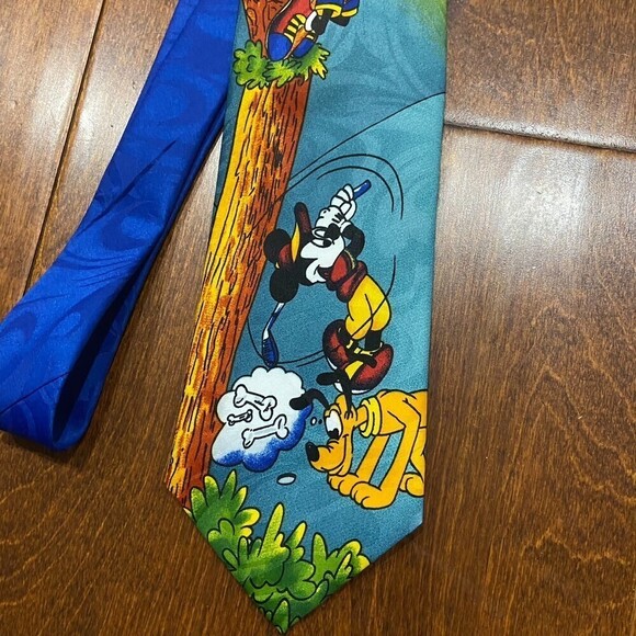 Disney Mickey Unlimited Vintage Polyester Golf Neck Tie Men's Size One Size - Picture 2 of 7